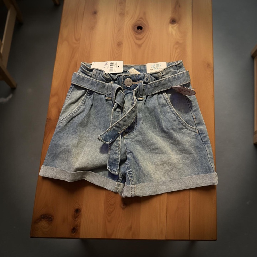 Justice girls Blue Denim Shorts
